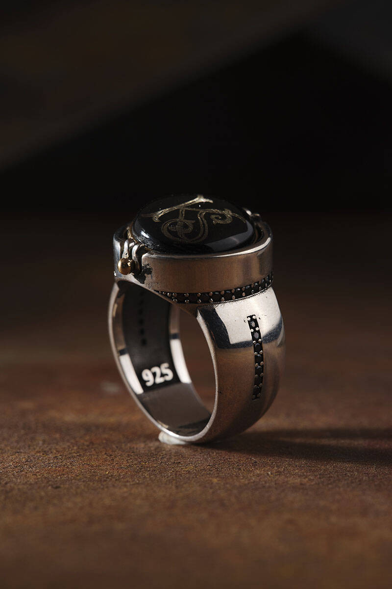 Double Sided Initial Letter Men Ring | Exclusive