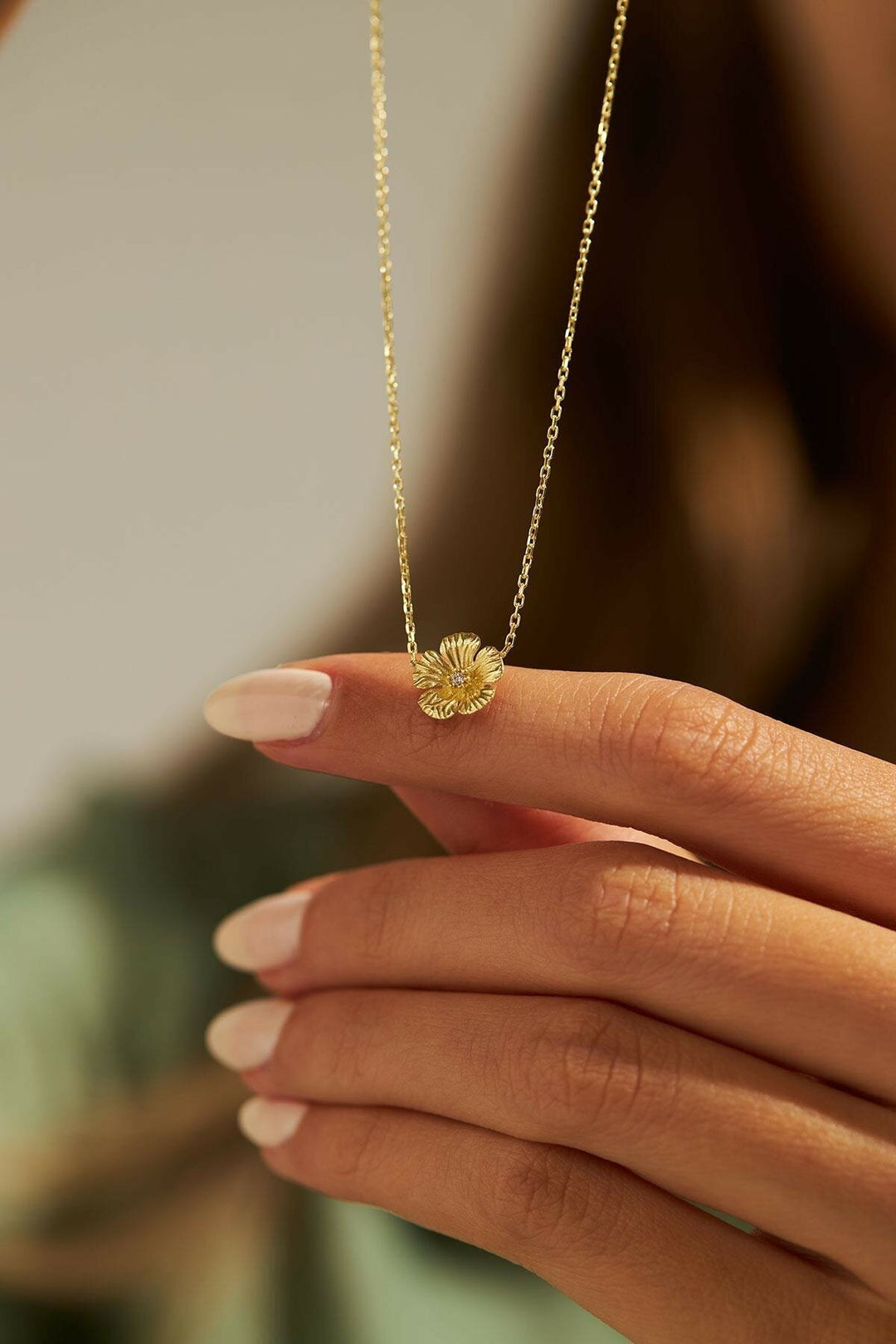 Clover Necklace - Real Diamond